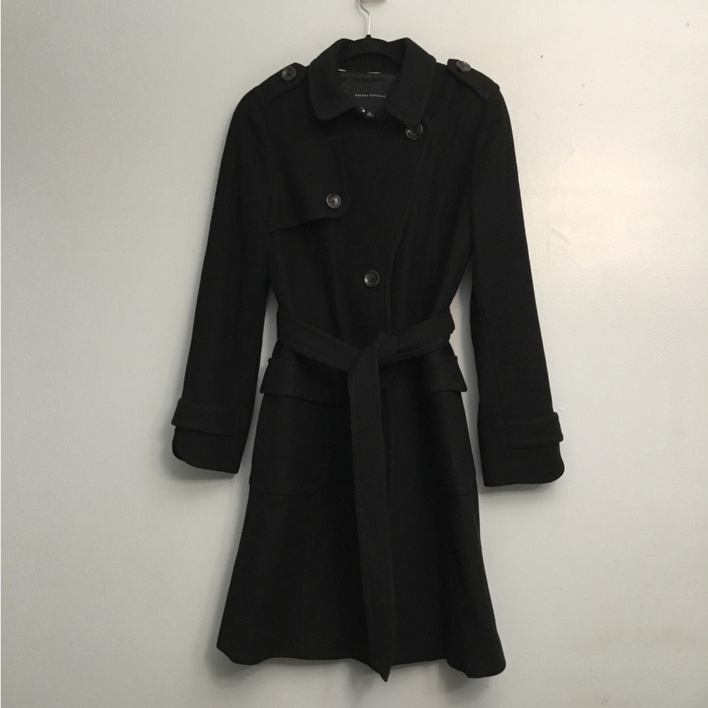 Banana Republic Black Trench Coat